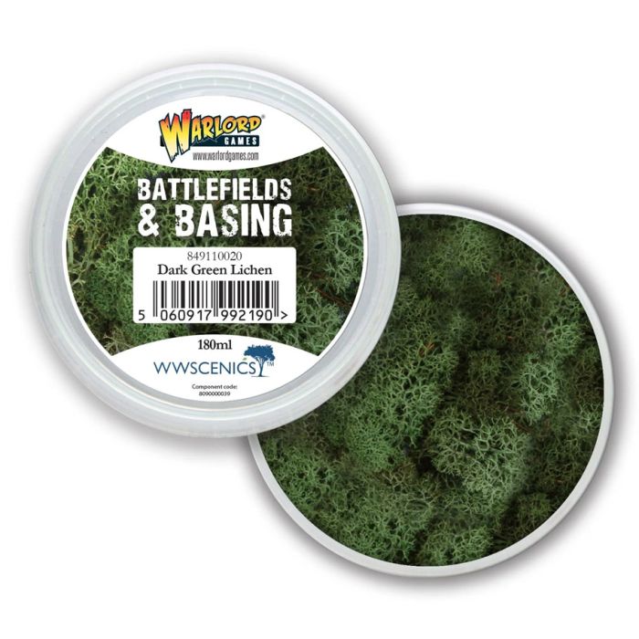 Battlefields & Basing: Dark Green Lichen 180ml - Cats In Hat Inc.