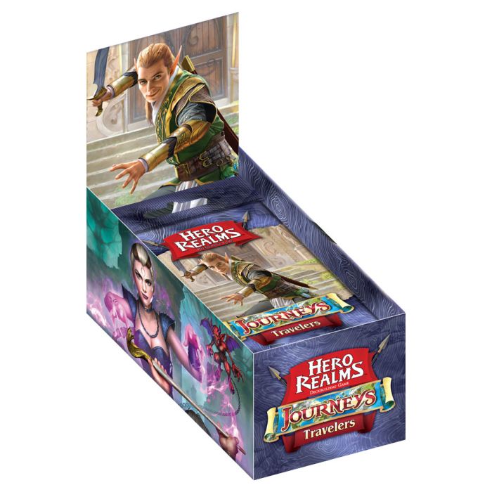 Hero Realms Deckbuilding Game: Journeys: Travelers Booster DISPLAY (12) - Cats In Hat Inc.