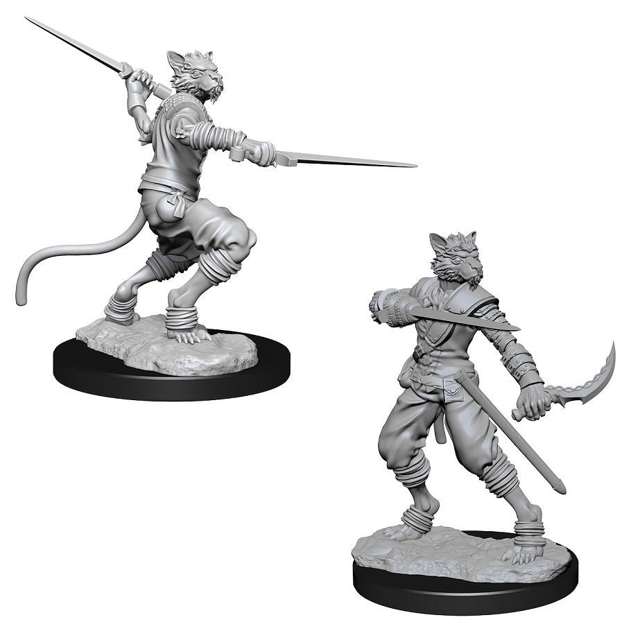 D&D: Nolzur's Marvelous Minis: Male Tabaxi Rogue W7 (Unpainted)