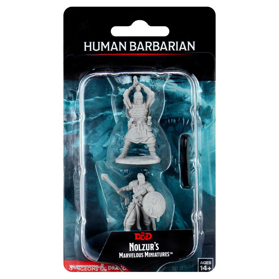 D&D: Nolzur's Marvelous Minis: Human Barbarian Male W13 (Unpainted)