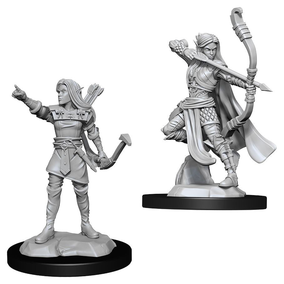 D&D: Nolzur's Marvelous Minis: Elf Ranger Female W13 (Unpainted)