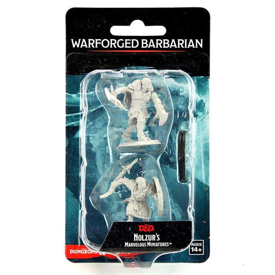 D&D: Nolzur's Marvelous Minis: Warforged Barbarian Wave 14 (Unpainted)