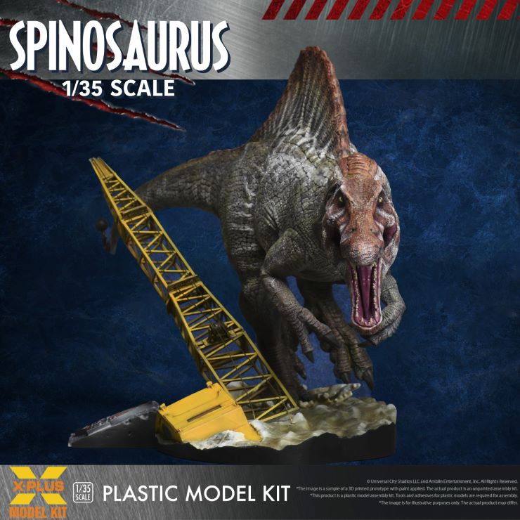1/35 Jurassic Park III Spinosaurus Dinosaur w/Detailed Base