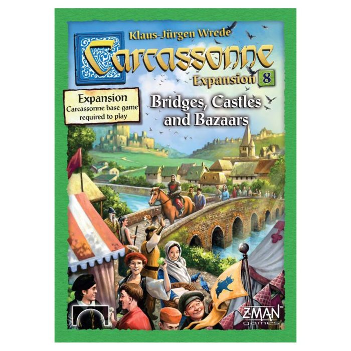 Carcassonne: Bridges, Castles, & Bazaars Expansion 8 - Cats In Hat Inc.