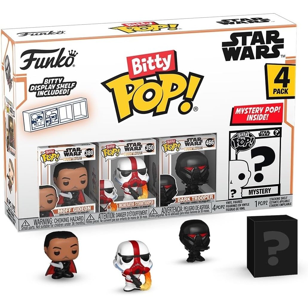 Funko! Bitty Pop! Movies! Star Wars: The Mandalorian - Moff Gideon Bitty Pop! 4-Pack - Cats In Hat Inc.