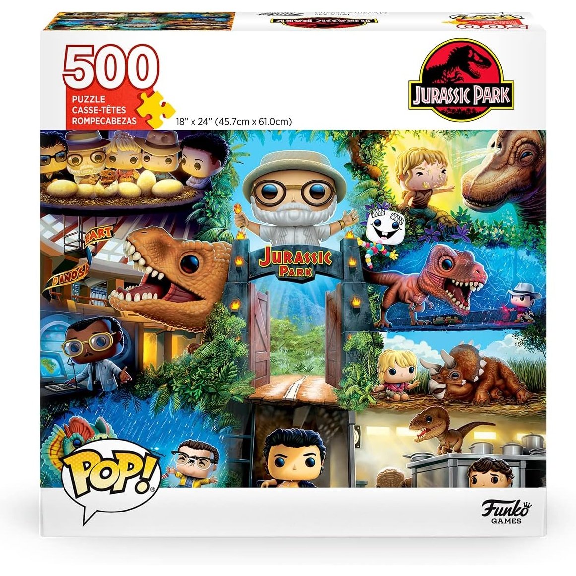 Funko Pop! Puzzles! Jurassic Park - 500 pieces - Cats In Hat Inc.