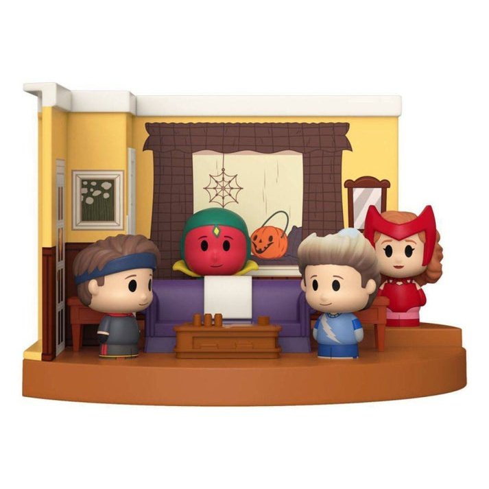 Funko Pop! Mini Moment! WandaVision - 2000's Wanda, Vision, Billy & Tommy - Cats In Hat Inc.