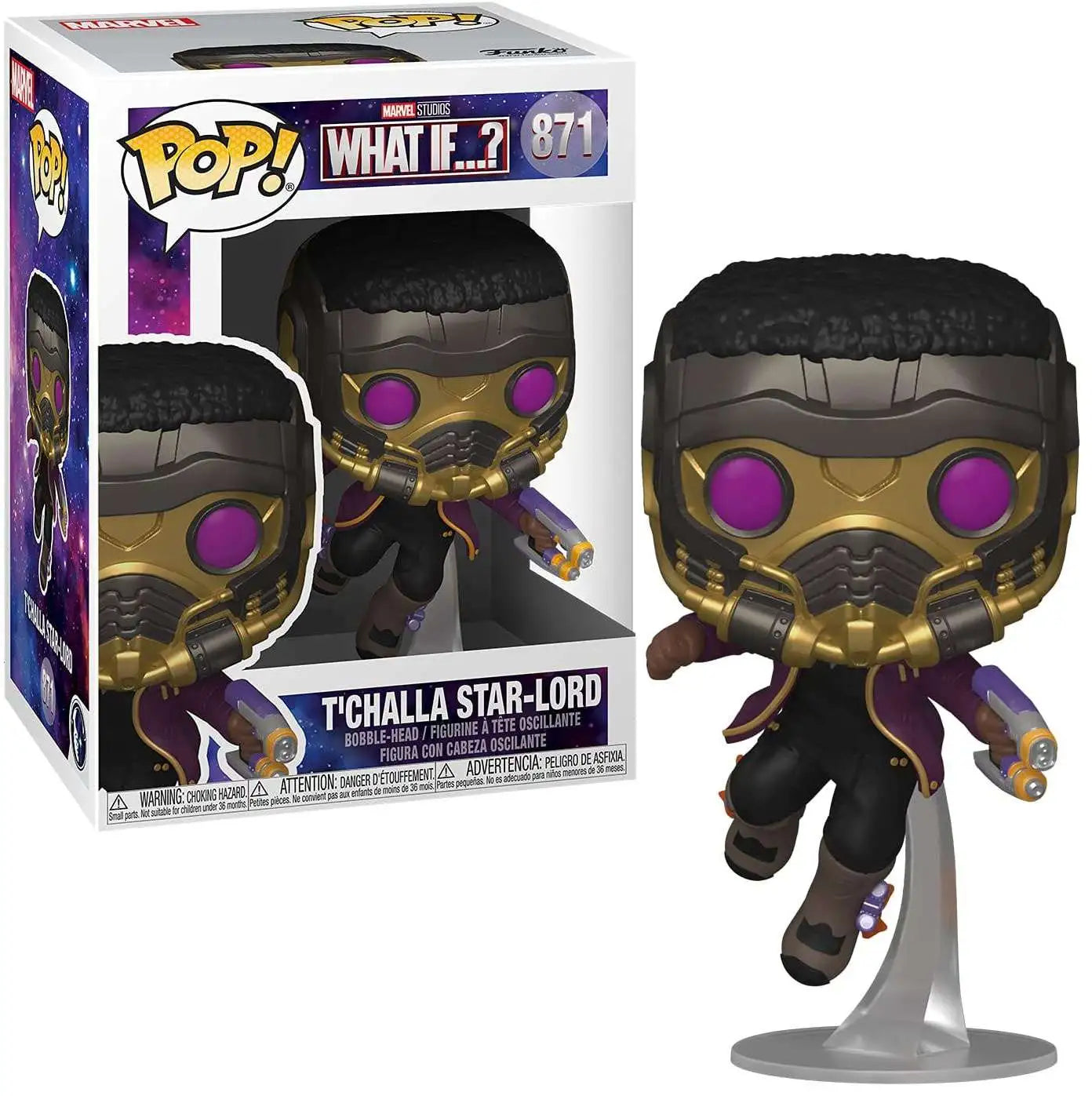 Funko Pop! Marvel! What If? - T'Challa Star -Lord - Cats In Hat Inc.