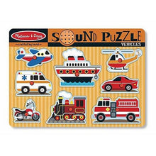 Vehicles Sound Puzzle - 8 Pieces [With Battery]