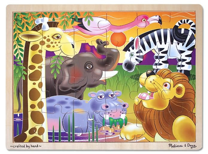 Melissa & Doug African Plains Jigsaw (24 Pc)