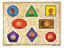 Melissa & Doug Jumbo Knob Large Shapes Puzzle - 8 Pieces