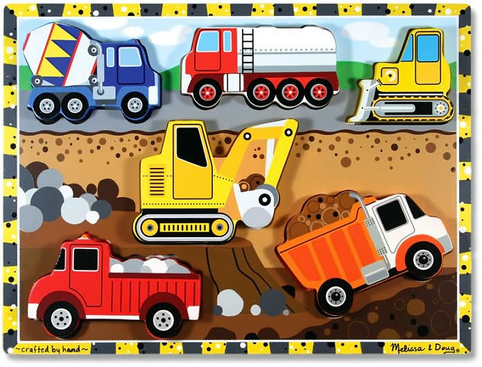 Melissa & Doug Construction Chunky Puzzle