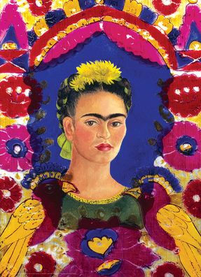 Self Portrait, the Frame by Frida Kahlo 1000-Piece Puzzle