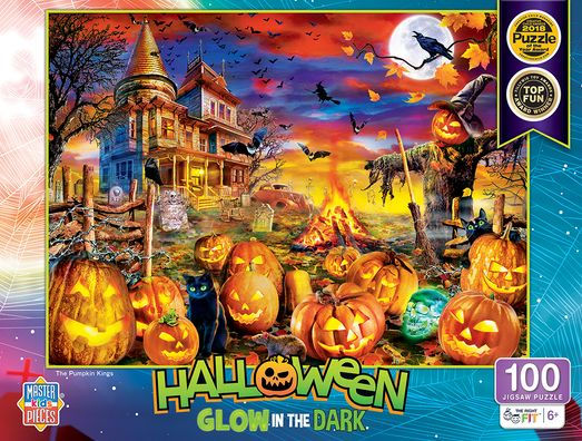 Halloween - Glow in the Dark - The Pumpkin Kings 100pc Puzzle
