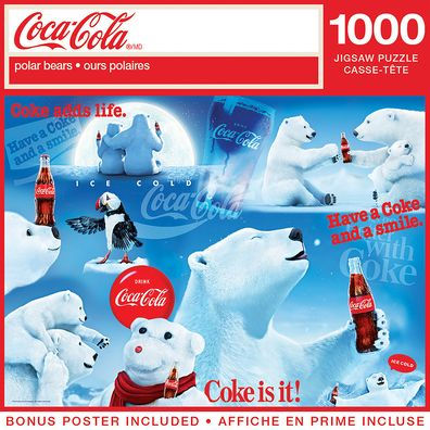 Coca-Cola Polar Bears 1000pc Puzzle
