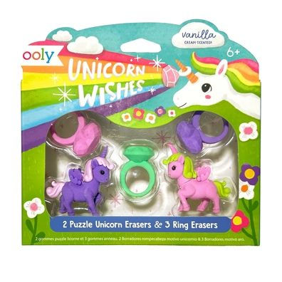 Unicorn Wishes Puzzle Erasers