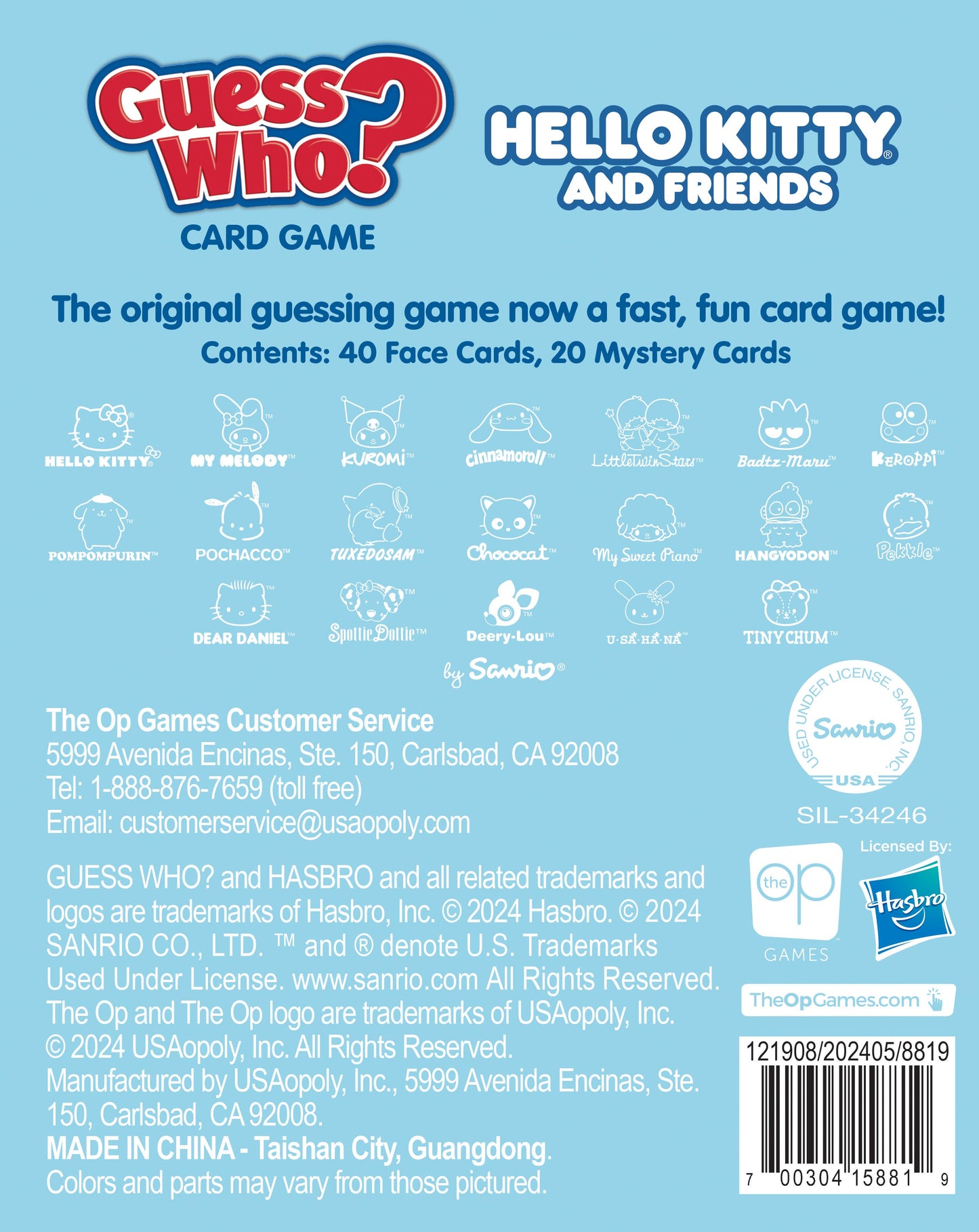 Guess Who Card Game: Hello Kitty and Friends