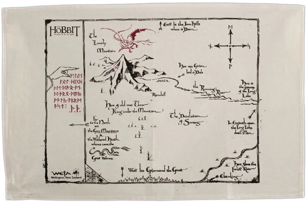 Hobbit: Tea Towel - Thorins Map