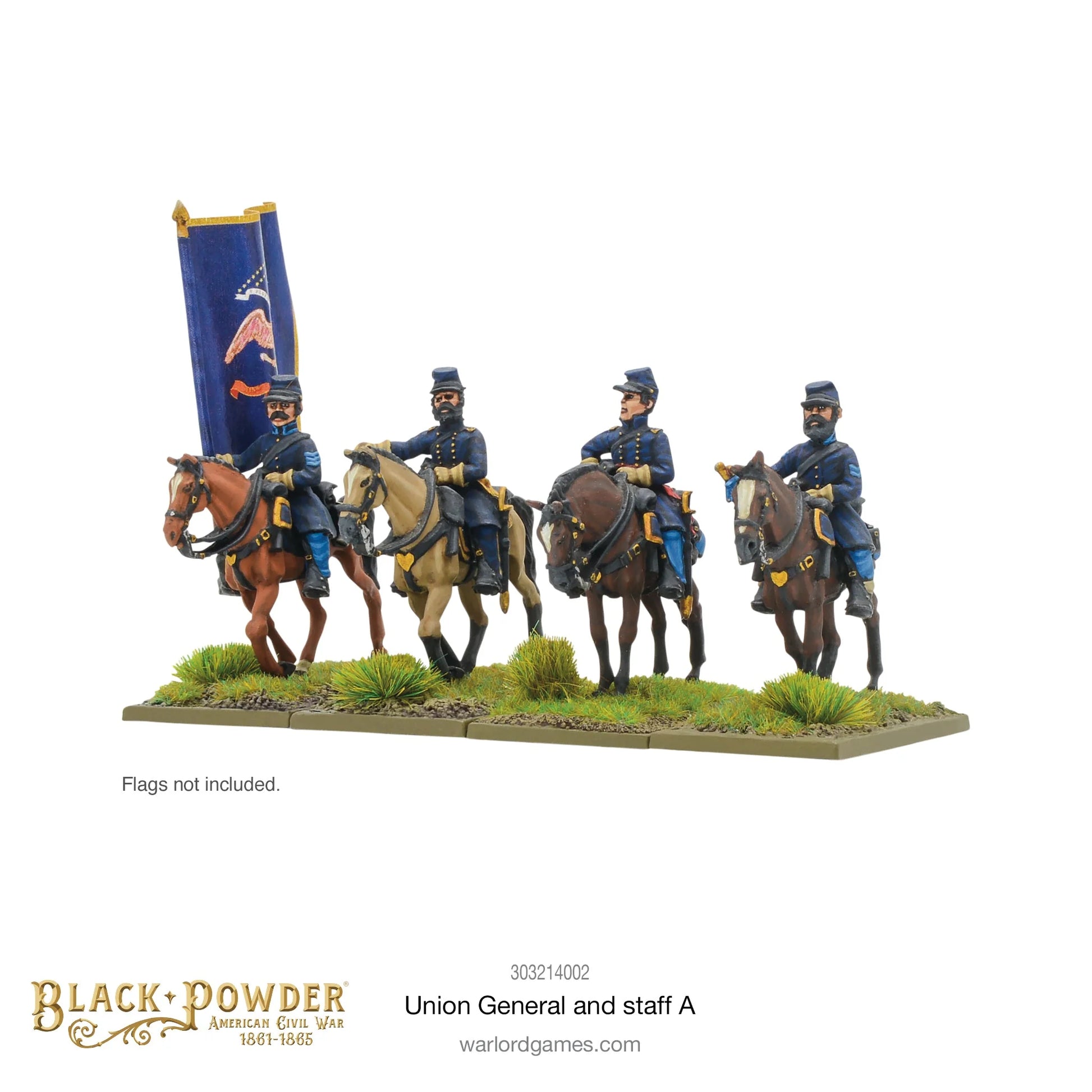 Black Powder: American Civil War: Union General and Staff A By Warlord Games