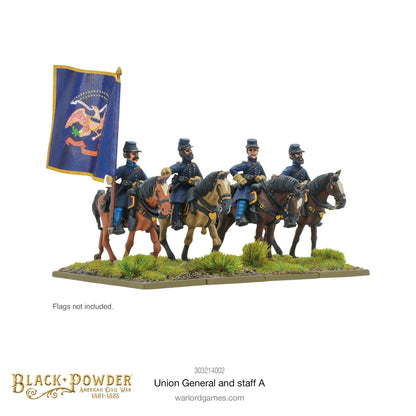 Black Powder: American Civil War: Union General and Staff A By Warlord Games