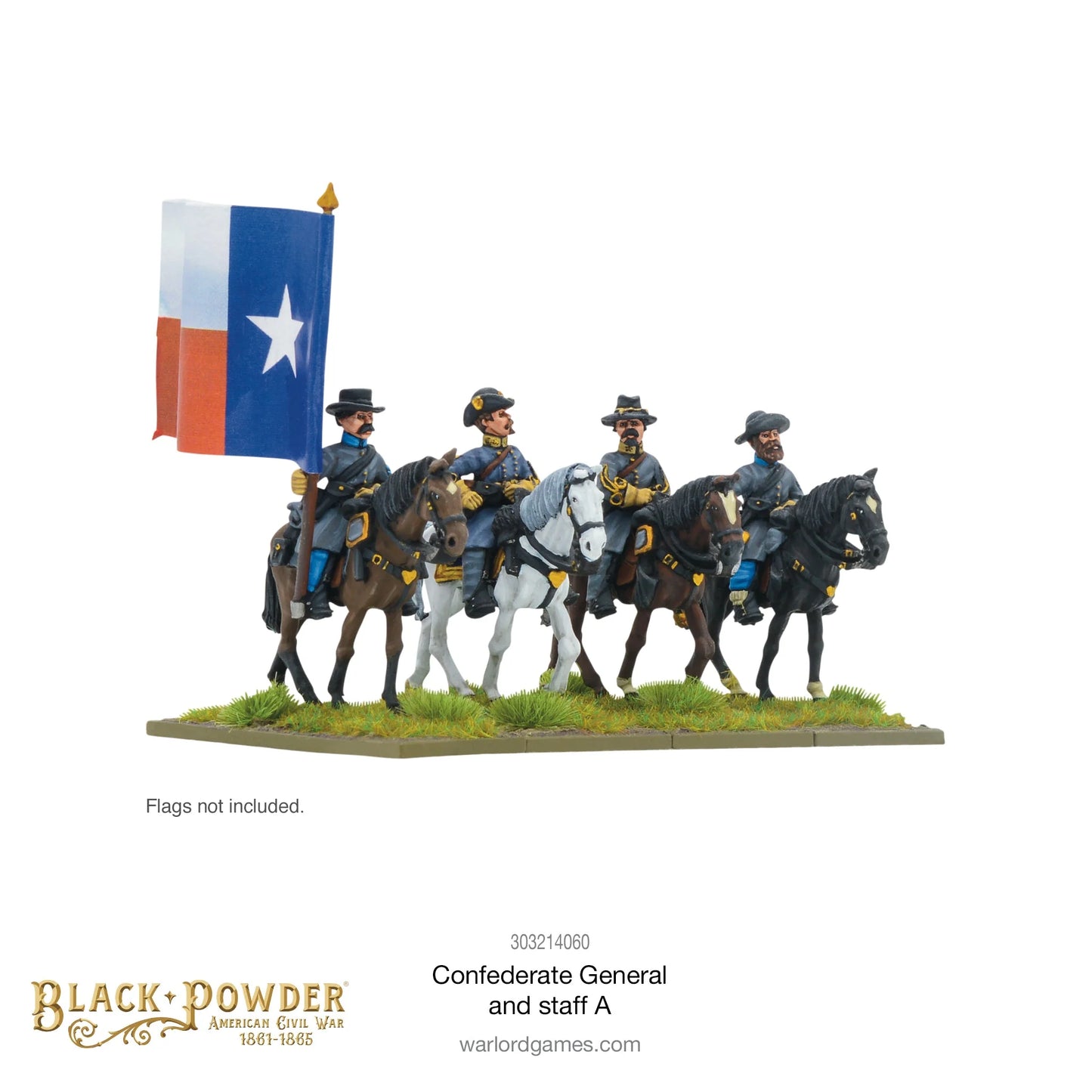 Black Powder: American Civil War: Confederate General and Staff A By Warlord Games