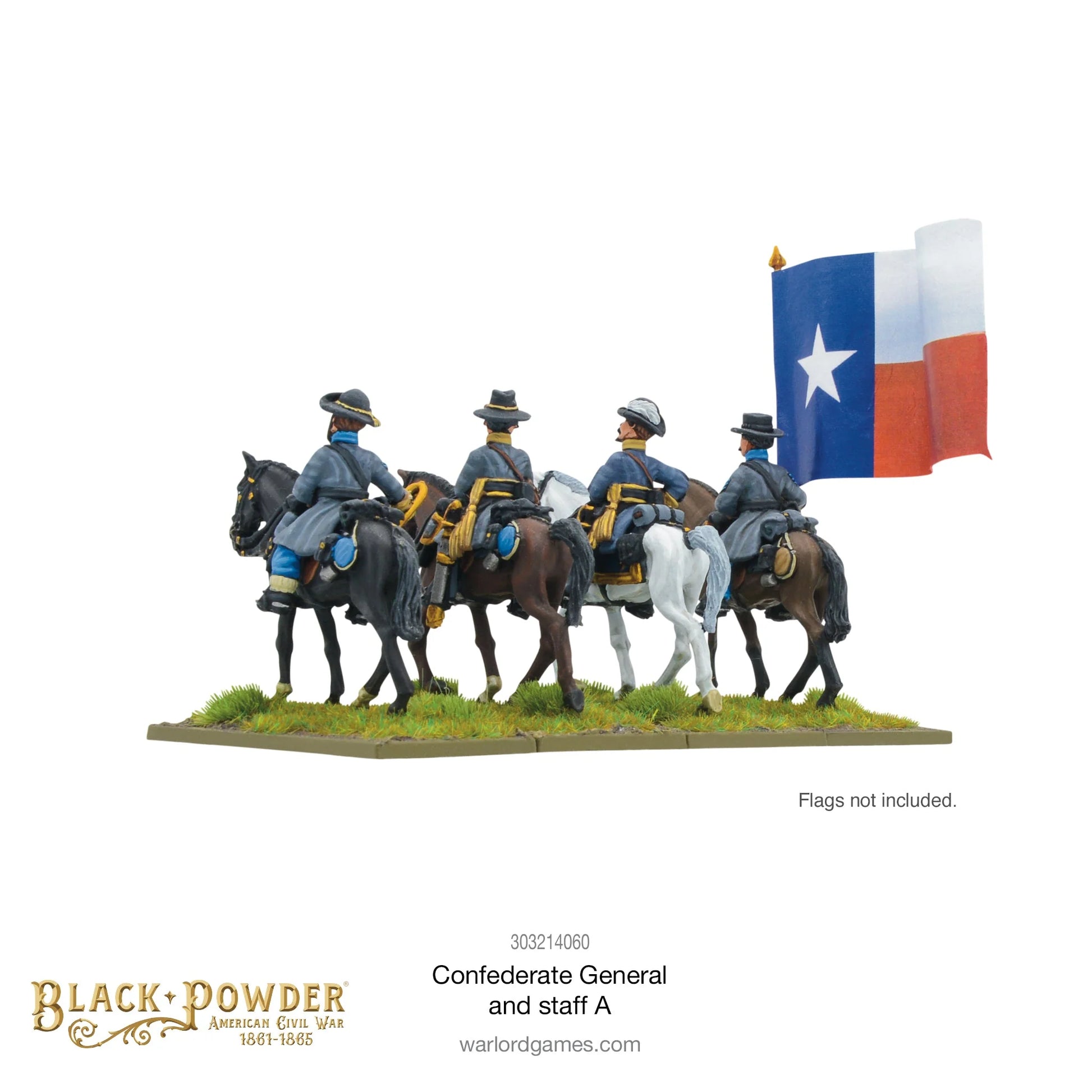 Black Powder: American Civil War: Confederate General and Staff A By Warlord Games