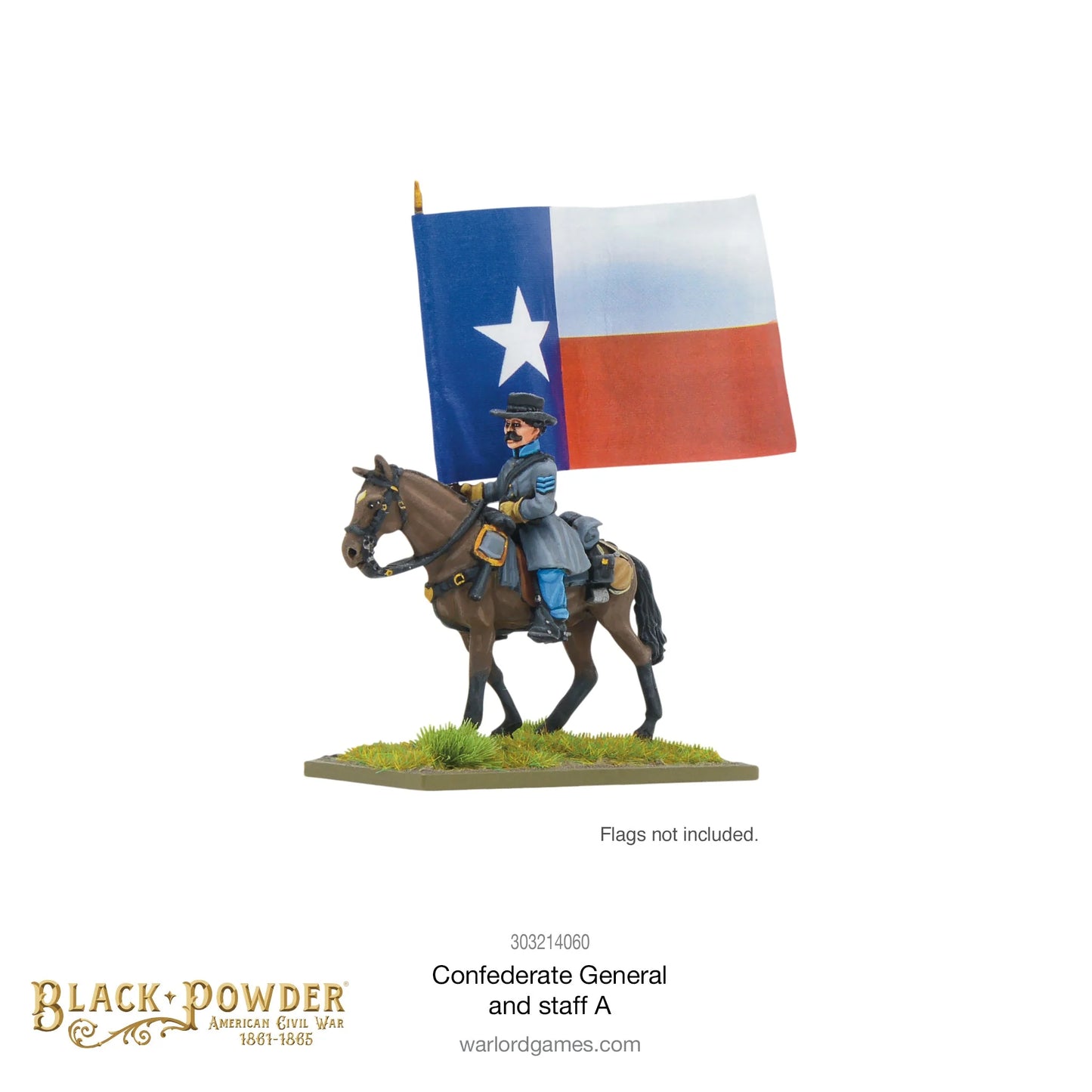 Black Powder: American Civil War: Confederate General and Staff A By Warlord Games