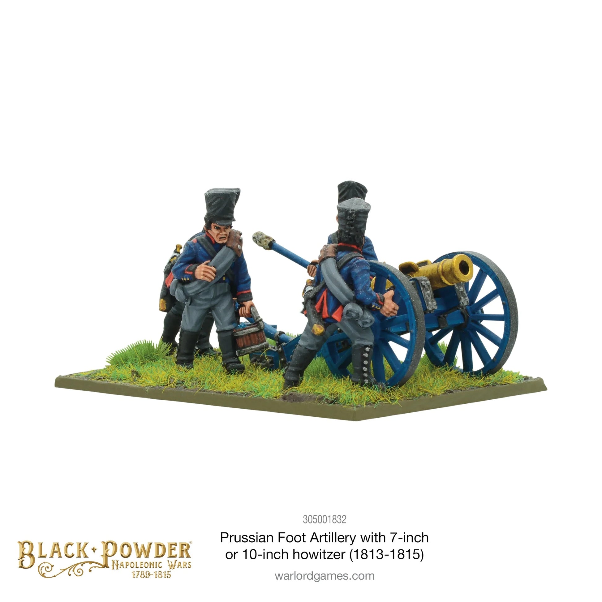 Black Powder: Napoleonic Prussian Foot Artillery with 7 or 10-inch Howitzer (1813-1815) By Warlord Games