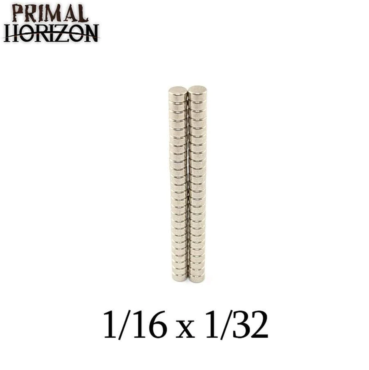 Magnets: 1/8 in x 1/16 in (50) By Primal Horizon