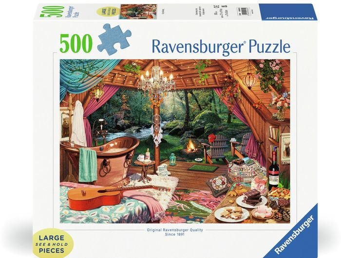 Cozy Glamping 500 PC Large Format Puzzle