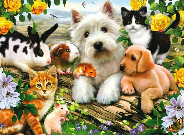 Happy Animal Buddies 300 PC Puzzle