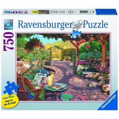 Cozy Backyard Bliss 750 PC Large Format Puzzle