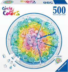 Rainbow Cake 500 PC Round Puzzle