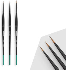 Brush Set: Definition: Synthetic fibers (Sizes 4/0, 3/0 & 2/0)