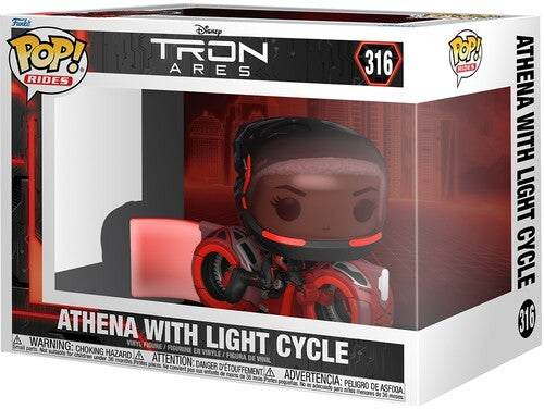 Funko Pop! Rides: Tron Ares - Athena with Light Cycle