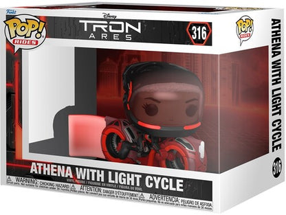 Funko Pop! Rides: Tron Ares - Athena with Light Cycle