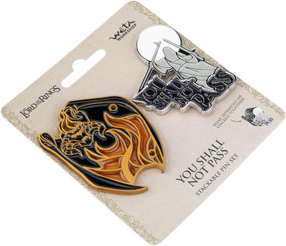 WETA Workshop - The Lord of the Rings Trilogy - You Shall Not Pass Stackable Enamel Pin Set