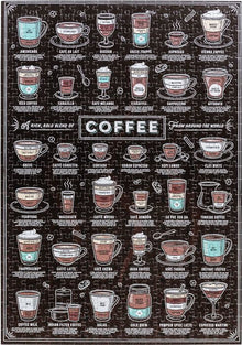 Coffee Lover's 500 Piece Jigsaw Puzzle in Canister