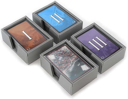 Box Insert: 7 Wonders And Babel, Wonder Pack, Cities, And Leaders Expansions - Cats In Hat Inc.