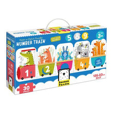 Make-A-Match Puzzle Number Train 3+ Floor Puzzle