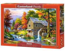 Castorland 500 Piece Jigsaw Puzzle, Old Sutter's Mill, Charming Nook, Pond, Countryside, Adult Puzzles, Castorland B-52691
