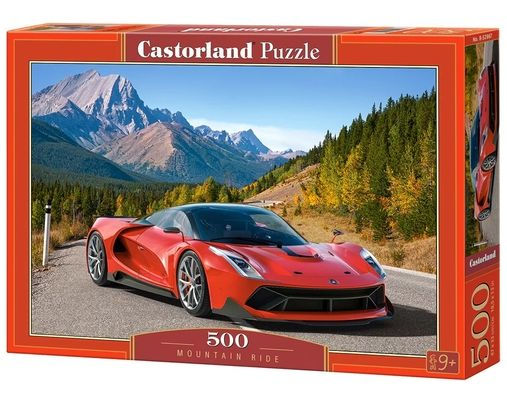 Castorland 500 Piece Jigsaw Puzzles, Mountain Ride, Fast & Furious, Fast Cars, Landscape Puzzle, Adult Puzzle, Castorland B-52967