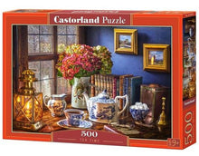 Castorland 500 Piece Jigsaw Puzzle, Tea Time, Classic Interior, Old Fashioned Furniture, Oil Lamp, Beautiful Vase, Adult Puzzles, Castorland B-53070