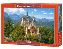 Castorland 500 Piece Jigsaw Puzzle, View of the Neuschwanstein Castle, Bavarian Alps, Germany, Castle Puzzle, Adult Puzzles, Castorland B-53544
