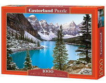 Castorland 1000 Piece Jigsaw Puzzle, the Jewel of the Rockies, Canada, Idyllic Landscape, Mountains and Lake, Adult Puzzle, Castorland C-102372-2