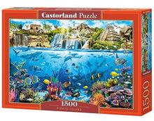 Castorland 1500 Piece Jigsaw Puzzles, Pirate Island, Ocean and Coral Life, Adult Puzzles, Castorland C-152049-2