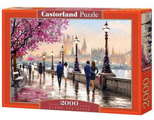 Castorland 2000 Piece Jigsaw Puzzles, Along the River, Art. Puzzle, Paintings Puzzle, Adult Puzzles, Castorland C-200566-2