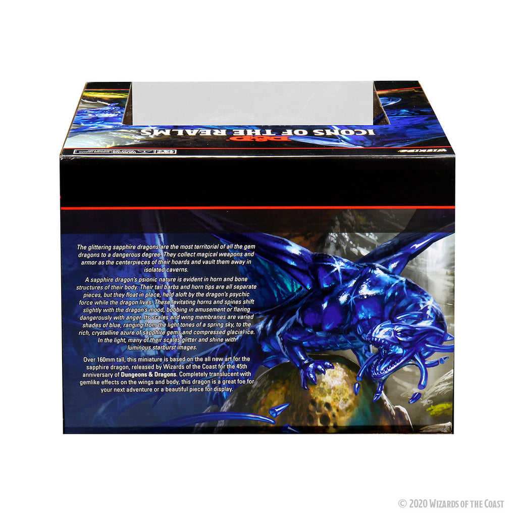 WizKids D&D Icons of The Realms: Sapphire Dragon Premium Figure