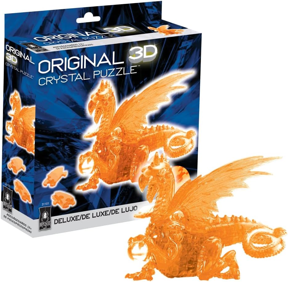 Puzzle: 3D Crystal: Golden Dragon Deluxe (Gold)
