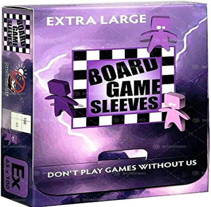Deck Protector: Board Game Sleeve: Non-Glare: Extra Large Purple (50) - Cats In Hat Inc.